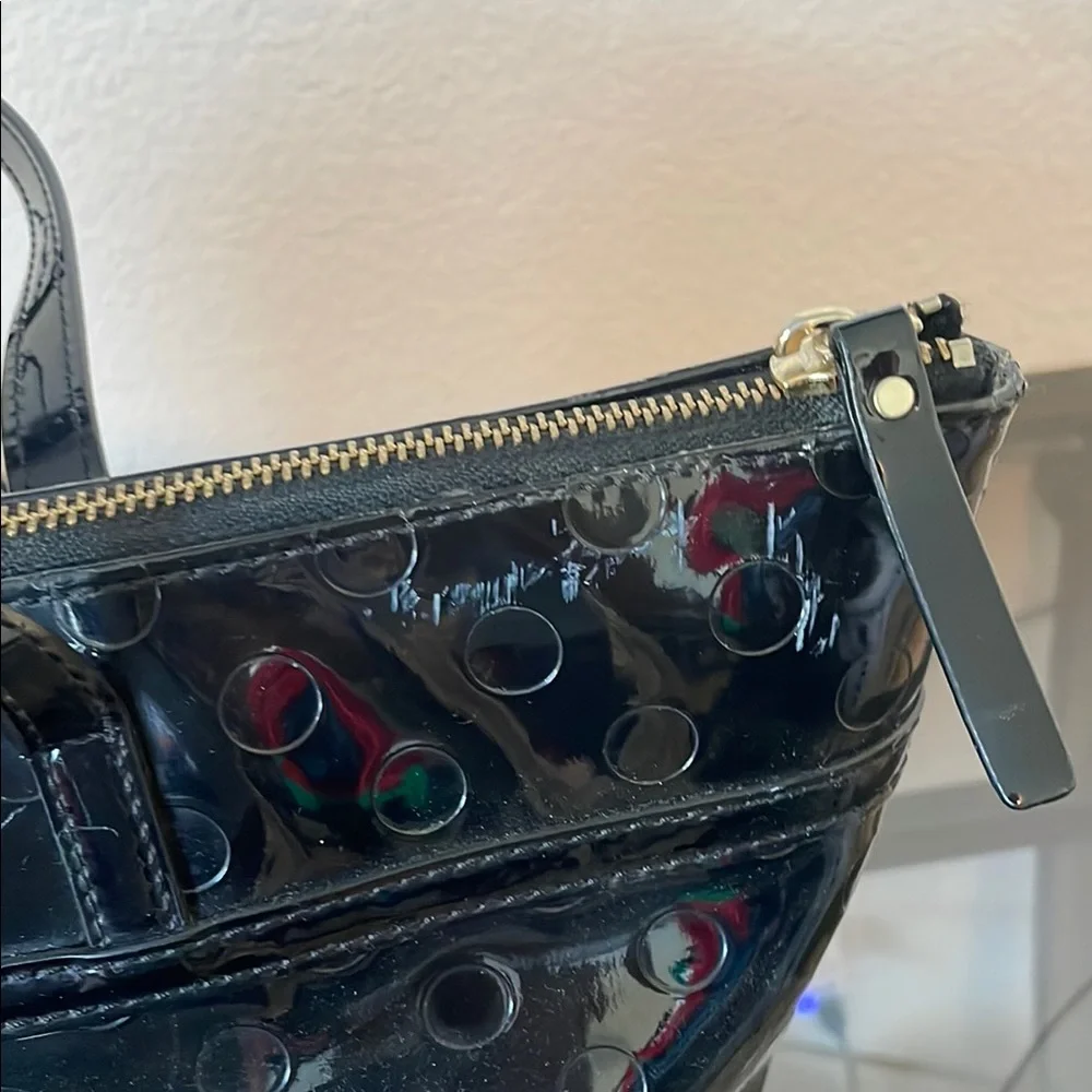 Kate Spade‎ Tote Bag Large Sophie Camellia Street Black PVC Patent Leather